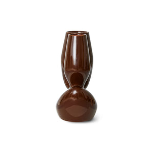 HKliving Organic Espresso Ceramic Vase