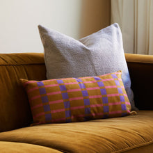 Load image into Gallery viewer, Caramel Stripes and Checks Cushion