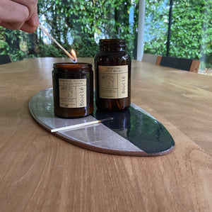 Extra Long Matches in Amber Glass Jar