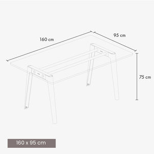 TIPTOE New Modern Plywood Meeting Table | 3 Sizes