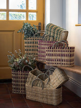 Load image into Gallery viewer, Indigo Woven Reed Small Basket