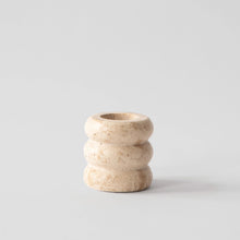 Load image into Gallery viewer, Travertine Candle Holder - M and L