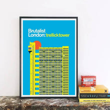 Load image into Gallery viewer, Brutalist London Trellick Tower Art Print