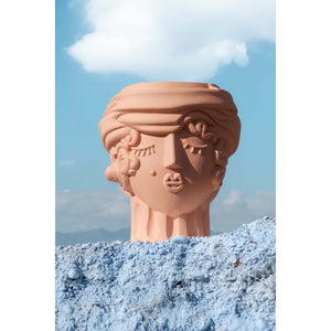 Magna Graecia Terracotta Woman Vase