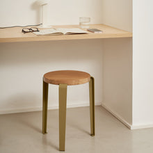 Load image into Gallery viewer, TIPTOE x HEJU Heather Green Oak Lou Stool