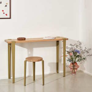 TIPTOE x HEJU Heather Green Oak Lou Stool