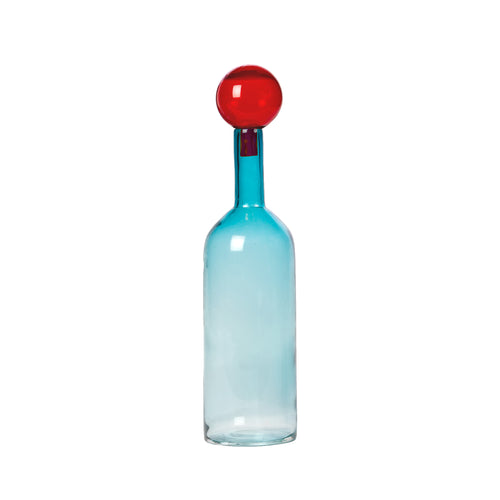 Bubbles and Bottles | Turquoise and Scarlet