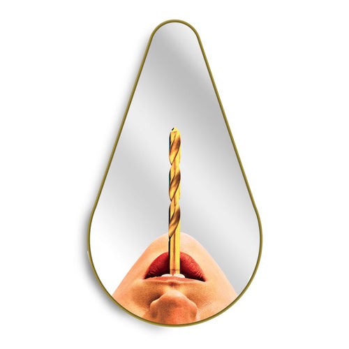 TOILETPAPER Drill Pear Gold Mirror