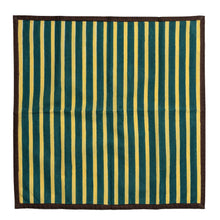 Load image into Gallery viewer, Block Stripe Napkins - Lemon  &amp; Forest Green