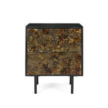 Load image into Gallery viewer, Ashton Two Drawer Iron Side Table
