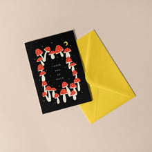 Load image into Gallery viewer, Mushroom Thank You Greetings Card