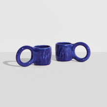 Load image into Gallery viewer, Donut Set Of Two Espresso Cups - Blue