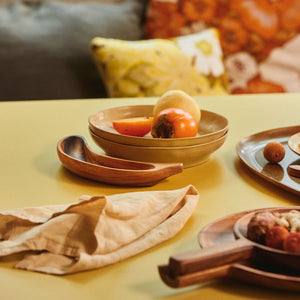 HKLiving Banana Acacia Bowl