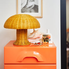 Load image into Gallery viewer, HKliving Mustard Rattan Table Lamp