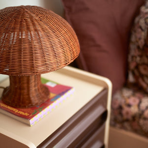 HKliving Natural Brown Rattan Table Lamp