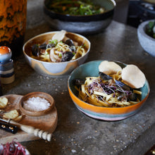 Load image into Gallery viewer, HKliving 70&#39;s Ceramic Pasta Bowl Oasis