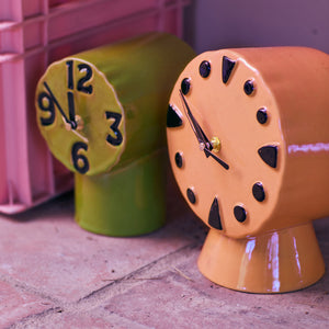 HKliving Retro Ceramic Clock - Peach