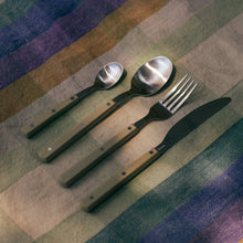 Load image into Gallery viewer, HKliving 70s Cutlery Dessert Spoon - Olive