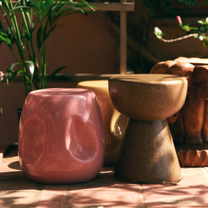 HKliving Terrazzo Pebble Side Table