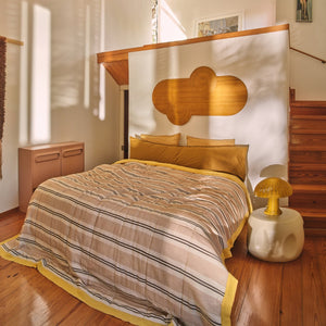 HKLiving Currents Ceramic Side Table Shell