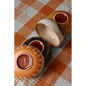 HKLiving 70's Ceramics Tapas Bowls Drift - Set of Four