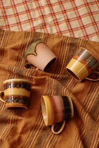 HKliving 70's Ceramics Cappuccino Mug Blossom