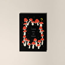 Load image into Gallery viewer, Mushroom Thank You Greetings Card
