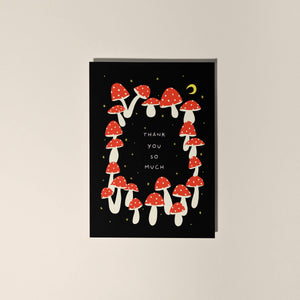 Mushroom Thank You Greetings Card