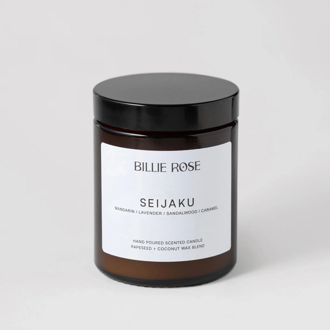 Billie Rose Amber Jar Candle -  Seijaku
