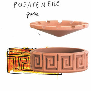 Graecia Greche Terracotta Ashtray