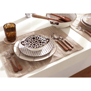 Rémy Acacia & Steel Cutlery 16 Pcs