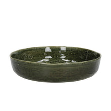 Load image into Gallery viewer, Spiro Dark Green Serving Bowl