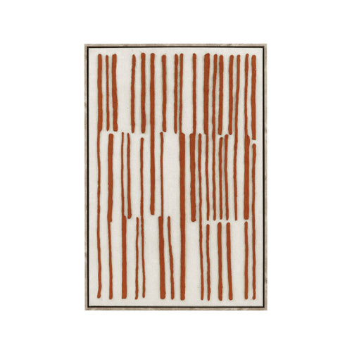 Terracotta Bergamo Framed Canvas