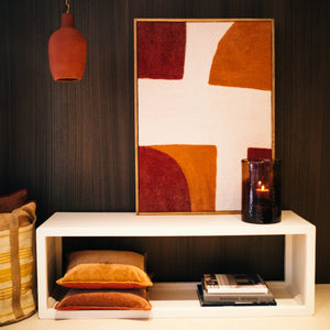 Rust Wooly Framed Canvas