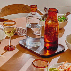 Tarifa Amber Wine Glass