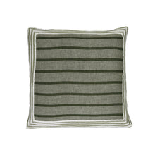 Load image into Gallery viewer, Saint Tropez Linen Square Cushion - Green