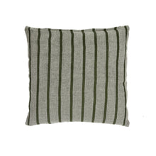 Load image into Gallery viewer, Saint Tropez Linen Square Cushion - Green