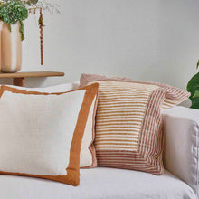 Load image into Gallery viewer, Saint Tropez Linen Square Cushion - Rust