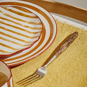 Mykonos Ochre Dinner Plate