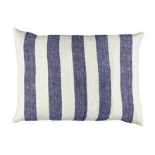 Load image into Gallery viewer, Cirque Magique Blue White Stripe Cushion