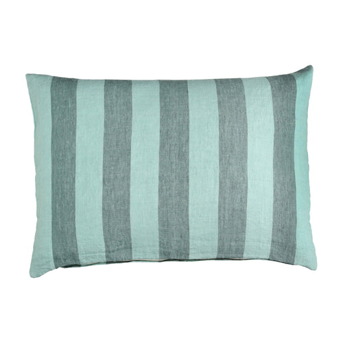 Cirque Magique Grey Blue Stripe Cushion