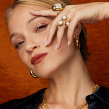 Load image into Gallery viewer, Sonia Three Pearl Cocktail Ring