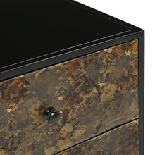 Load image into Gallery viewer, Ashton Two Drawer Iron Side Table