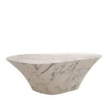 Load image into Gallery viewer, Oval Marble Look Coffee Table