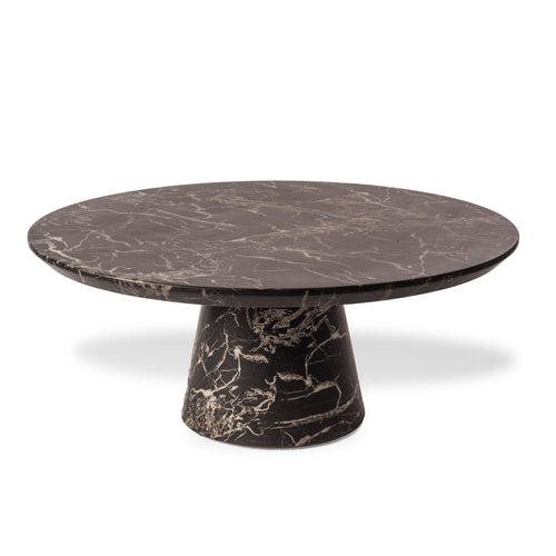 Disc Black Marble Look Coffee Table