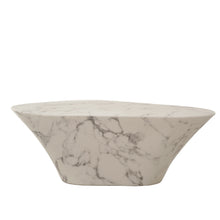 Load image into Gallery viewer, Oval Marble Look Coffee Table