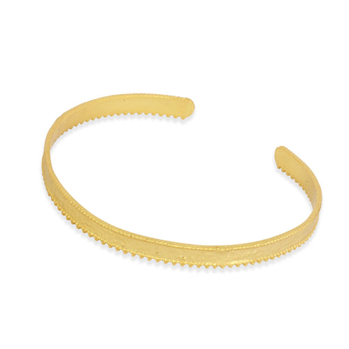 Silvia Lace Edge Gold Bangle