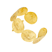 Load image into Gallery viewer, Apollo Gold Greek Coin Cuff