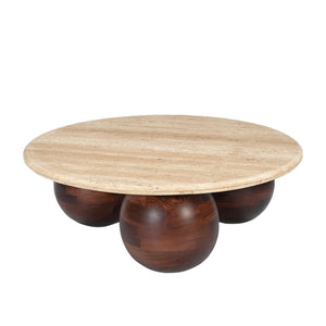 Chloe Travertine Coffee Table