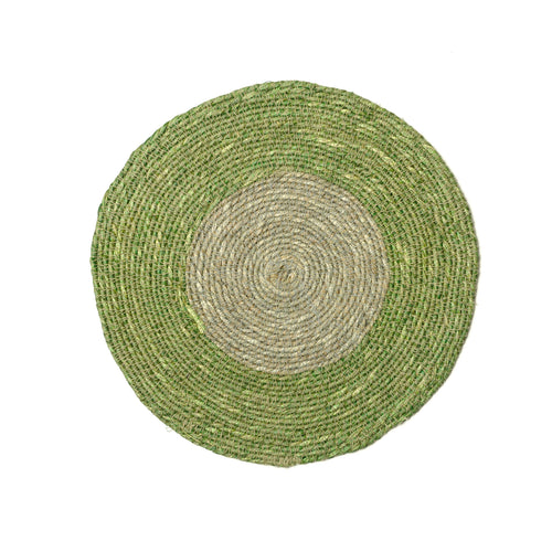 Seagrass Placemats Set of 2 - Dark Green